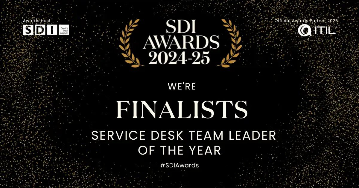 SDI Award Finalists - Service Desk Team Leader of the Year
