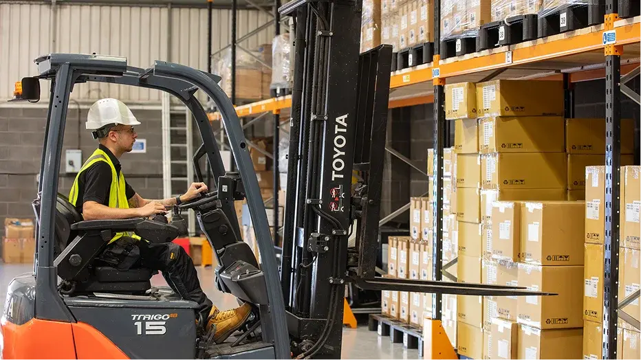 working-using-forklift